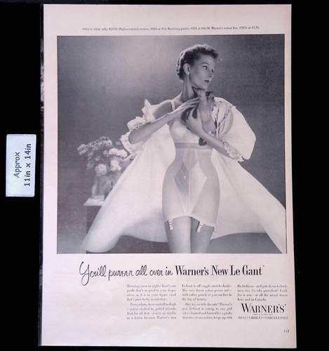 1954 warner bras girdles - bras,