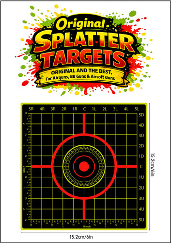 10pcs square splash targets - 10pcs, 6"