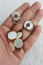 Vintage Buttons 6 Pcs. Mother