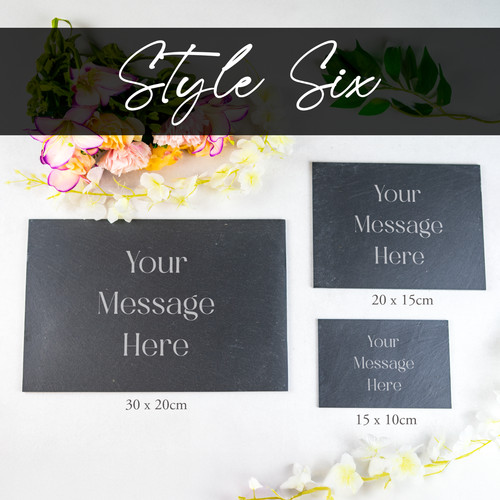 Personalised slate memorial - personalised,