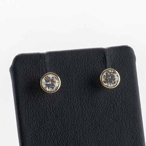 585 yellow gold earrings with