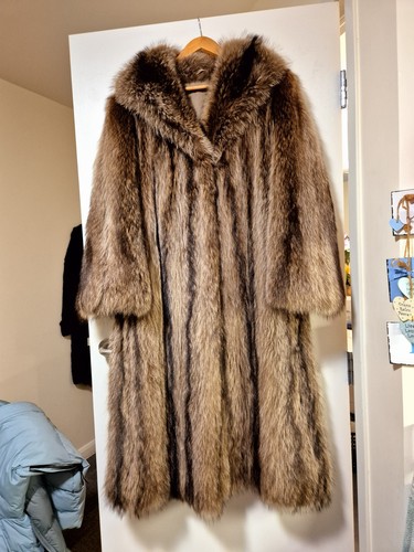 Real fox fur coat full - real, length