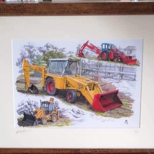 Last framed picture print - a3,