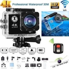 4K Sport Go Pro 170° Action Camera Ultra HD 20MP WiFi Waterproof Remote Control