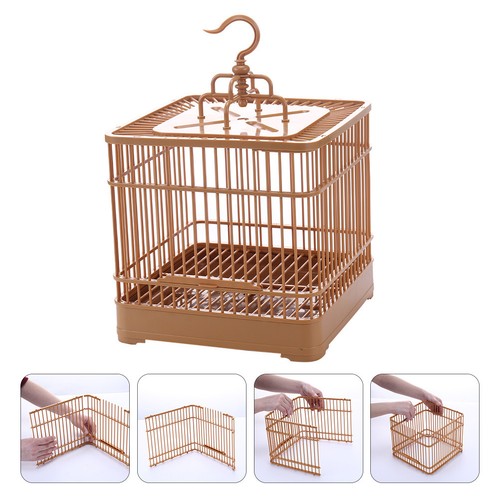 Set bird display cage parrot - set,