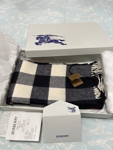 Burberry cashmere check scarf - burberry,
