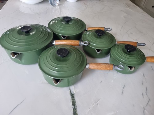 Vintage creuset green cast - vintage,