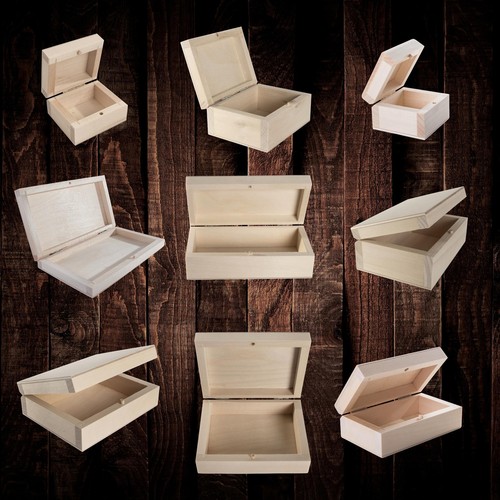 Plain wood trinket - wood, boxes