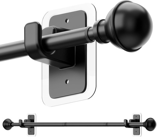 Drill black curtain pole - drill,