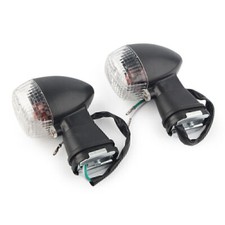 2x Clear Front Turn Signals Indicator Light For Kawasaki ZX-7R ZX9R ZX12R Ninja