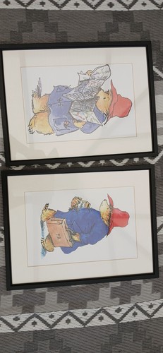 Two paddington bear prints - bear,