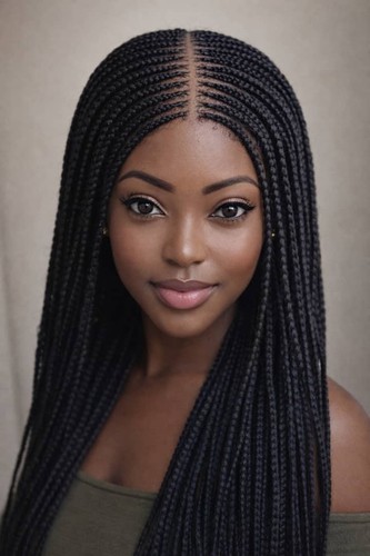 New glueless full lace - , braided