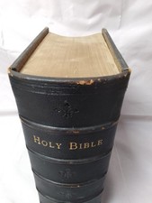 c1860 Antique Family Bible Old