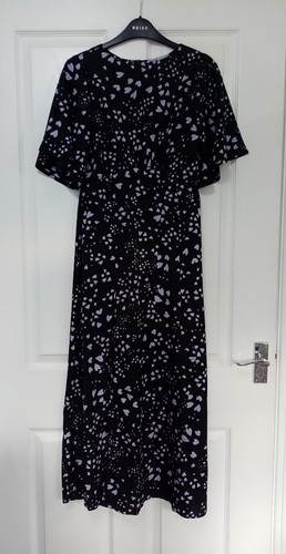 Oasis black lilac heart satin - oasis,
