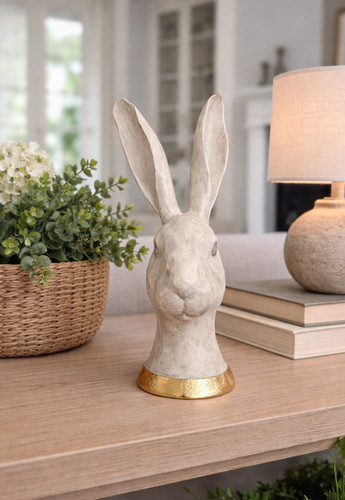 Decorative hare head - hare, bust