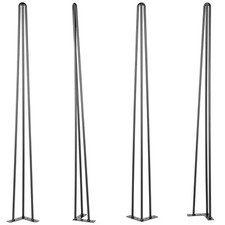 Hairpin Table Legs 30 inch, Set of 4 DIY Desk Table Legs 3 Rods Heavy Duty