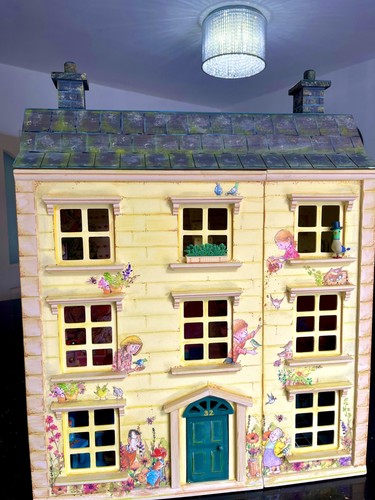 Wooden doll house - wooden, doll's