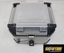 22 TRIUMPH TIGER MODELS SILVER ALUMINUM CARGO TOP BOX PANNIER