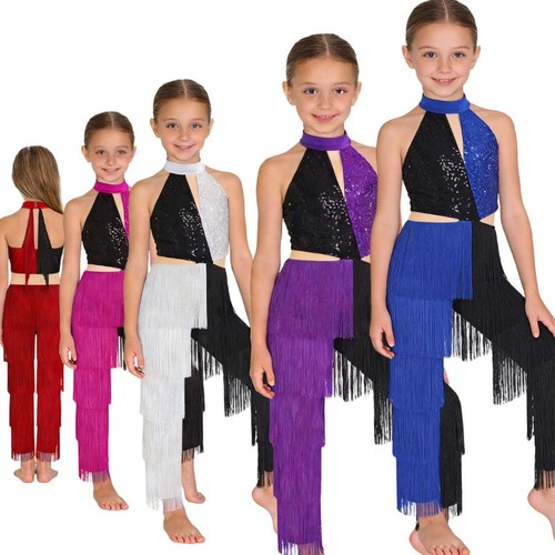 Shiny sequin tassel - sequin, sleeveless