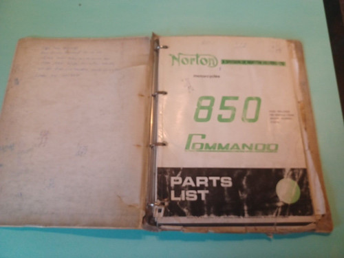 Norton commando 850 - parts, list