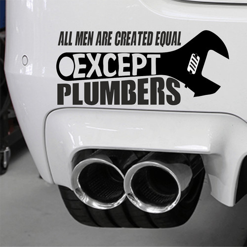 Plumbers tool box sticker - plumbers,