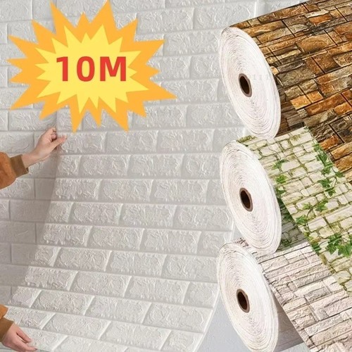 Foam brick wallpaper self - 3d,