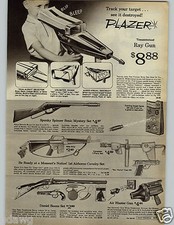 1966 PAPER AD Toy Gun Plazar