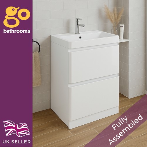 600mm white gloss - 600mm,