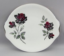 Royal Albert Masquerade (Silver Rim) Bone China Cake Sandwich  Plates 9" (22cm)