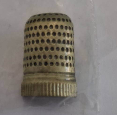 Pin badge thimble - pin, badge---thimble---great