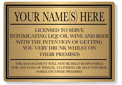 Personalised pub bar licensee - pub,