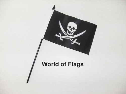Pirate flag 4 - pirate, 6"