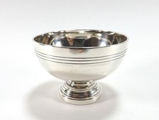 ANTIQUE SMALL SILVER BOWL HALLMARKED SHEFFIELD 1951 REF 131/3