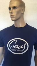 GREEVES TANK BADGE RETRO CLASSIC MOTORCYCLE T-SHIRT - BIKER - CAFE RACER - BIKE 
