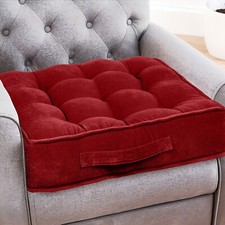 Booster Cushion-Armchair Velvet Booster Cushion Large Booster Seat Dining 10cm !