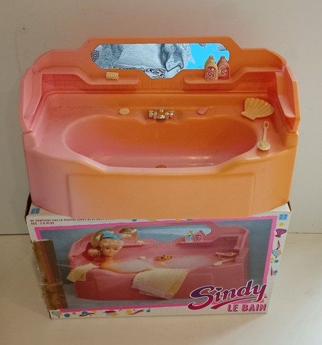 Vintage sindy pink bath and - sindy,