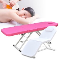 Mobile Massage Table Massage Bench 3 Zone Folding Cosmetic Table Lounger