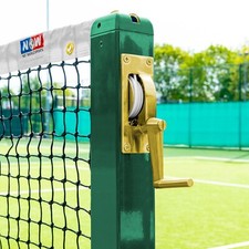 Vermont Mini Square Tennis Posts - HEAVY-DUTY POSTS - Brass Winder Mechanism