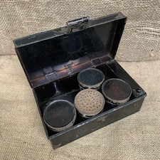 Antique Toleware Spice Box -