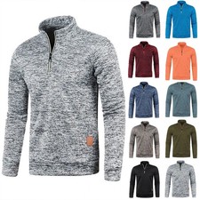 Mens High Neck Jumper Blouse