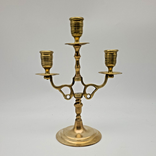 Vintage brass arm candelabra - arm,