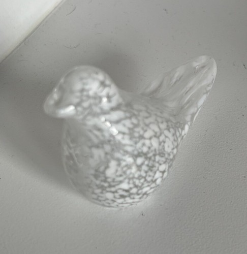 Small art white clear bird - art,