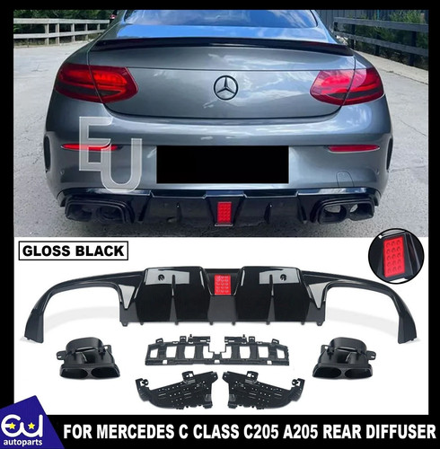 Rear diffuser tail pipes - tail,