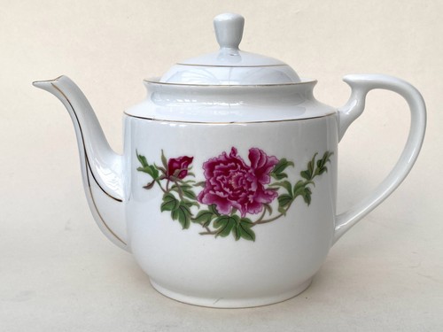 Vintage floral teapot - floral,