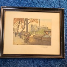 Old Signed Paris Painting