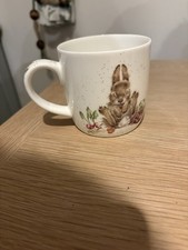 Royal Worcester Wrendale Hare Rabbit Bunny Mug Bone China H 8cm Grow Your Own