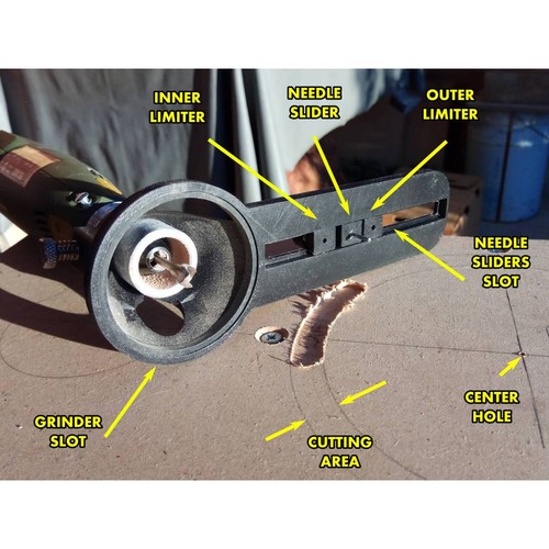 Circle cutter adapter for