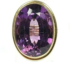 Vintage 19 Carat Oval Amethyst