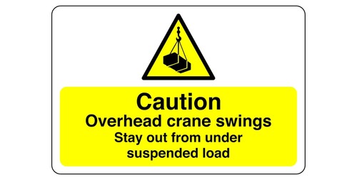 Caution overhead crane - caution,