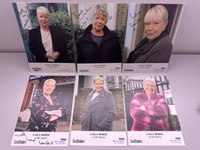 EastEnders Mo Harris Laila Morse Signed Cast Cards x6 Undedicated